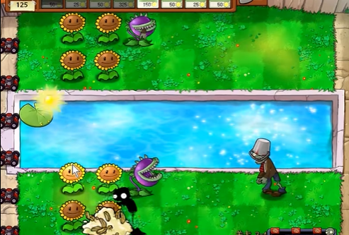 植物大战僵尸95版泳池怎么过3