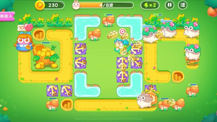 保卫萝卜4绿野奇缘60关怎么过1