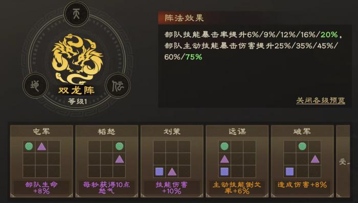 偃武阵法怎么选2