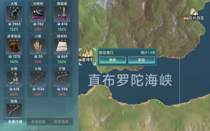 大航海时代传说港口投资技巧分享2