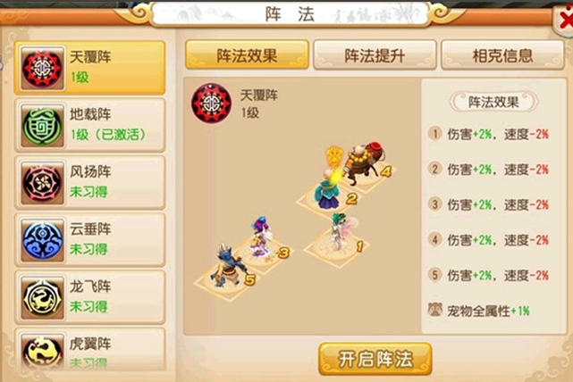 梦幻西游手游什么阵法克制地阵1