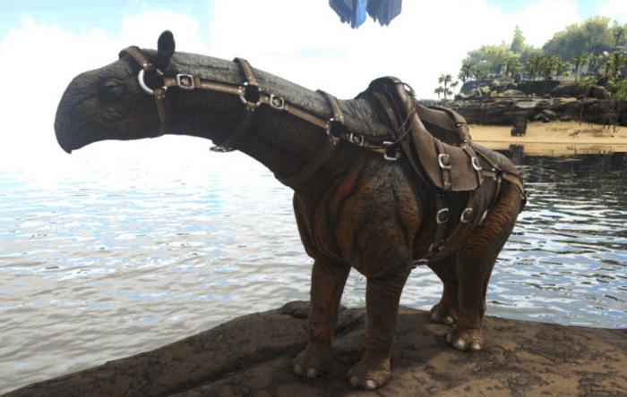 方舟生存进化巨犀怎么驯服2