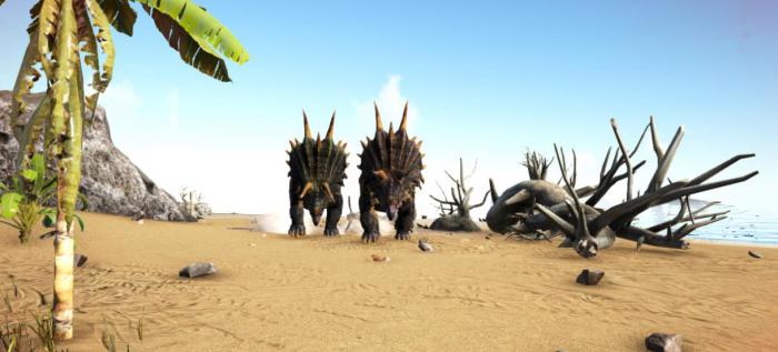 方舟生存进化三角龙怎么抓1