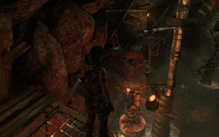 古墓丽影9寻找滑轮怎么过_古墓丽影9滑索跳跃