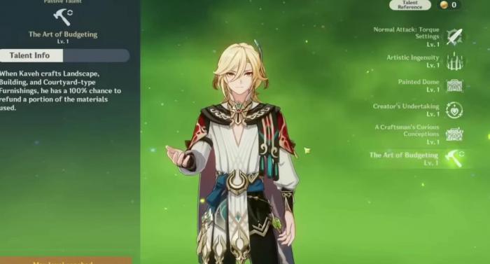 原神卡维怎么培养_原神卡维生日