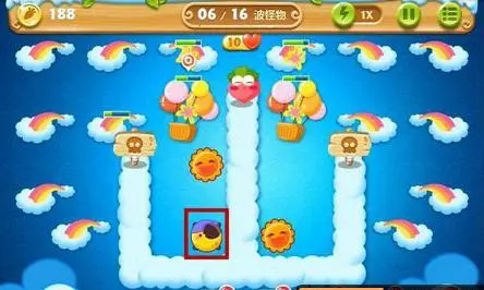 保卫萝卜259关怎么拿到金萝卜2