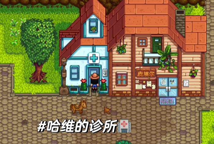 星露谷物语哈维诊所和绿洲有什么_星露谷物语哈维医生