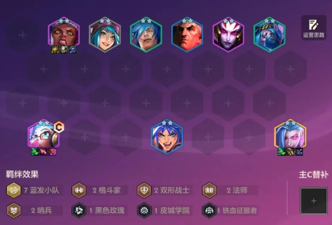 金铲铲之战蓝发佐伊怎么玩1