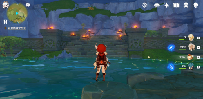 原神轻策山庄山洞怎么打1