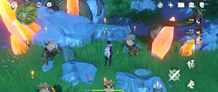 原神轻策山庄山洞怎么打3