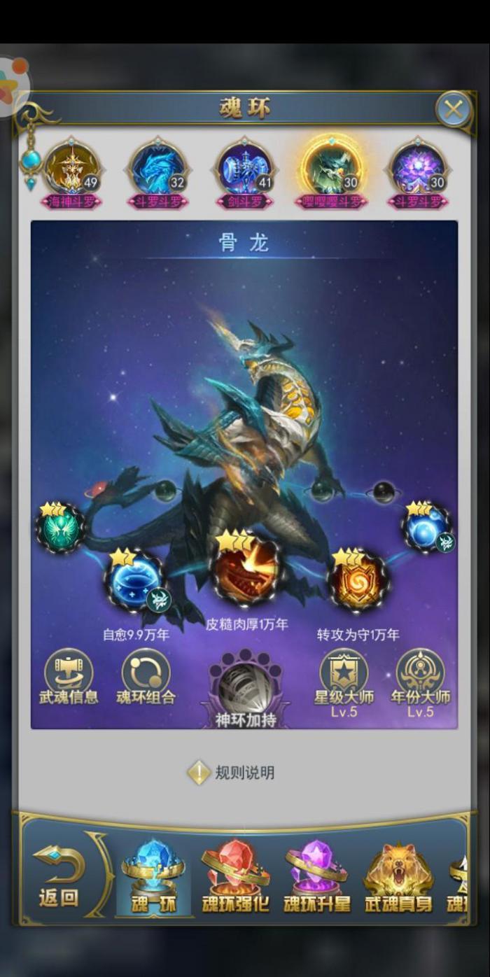 斗罗大陆骨龙通用魂环带什么1