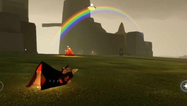 光遇怎么放可以走的彩虹2