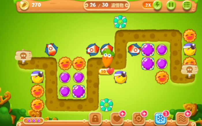 保卫萝卜2第22关怎么玩2