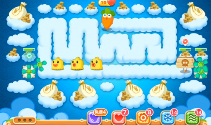 保卫萝卜2第61关怎么打1