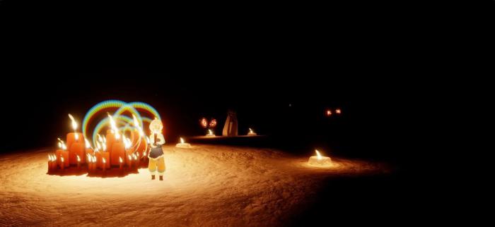 光遇怎么用雨棚定位试炼2