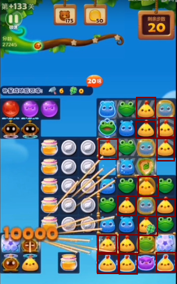 开心消消乐隐藏关147关怎么过3