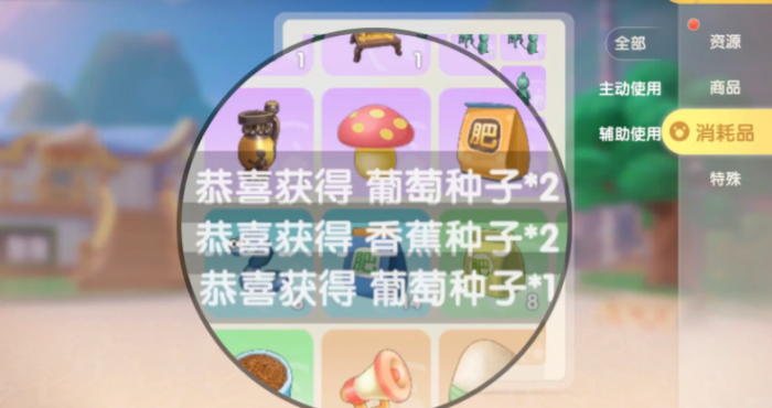 摩尔庄园葡萄怎么直接获得2