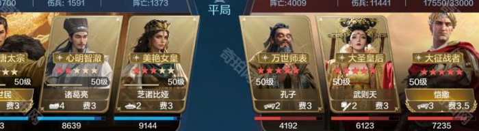 《世界启元》李世民慢速肉队阵容推荐3