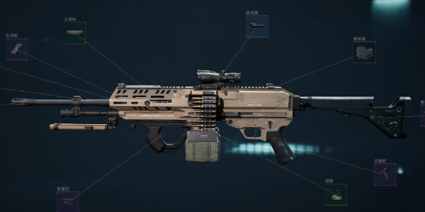 三角洲行动M250怎么改枪1