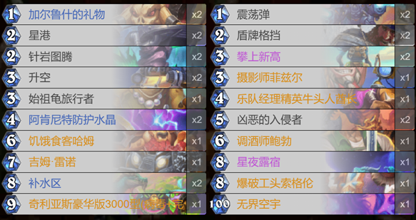 炉石传说星际英雄传星舰战卡组怎么搭配1