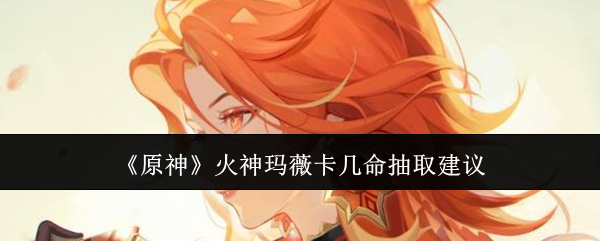 原神火神玛薇卡抽几命厉害