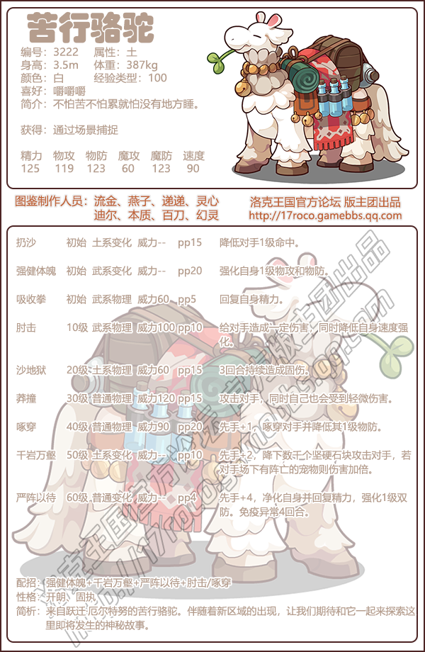 洛克王国苦行骆驼什么性格好_洛克王国实战视频