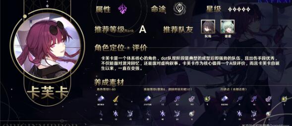 原神卡妈0魂毕业面板数据是什么3