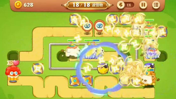 保卫萝卜3游乐场第4关怎么过4