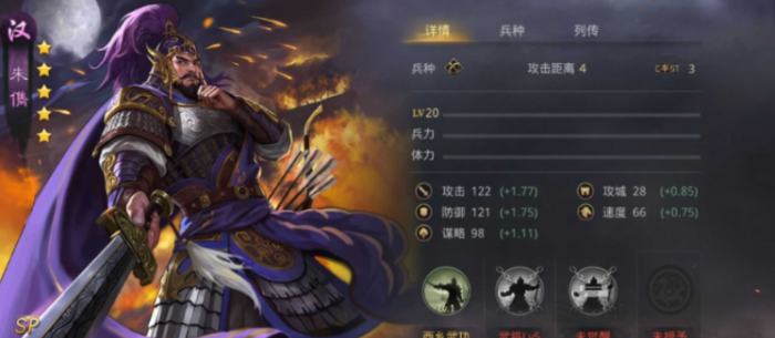 率土之滨朱儁怎么搭配1