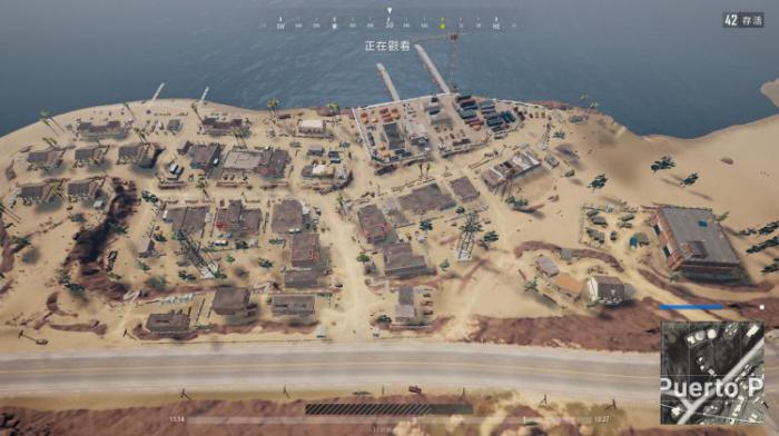 《绝地求生》沙漠图P港地理位置分析1