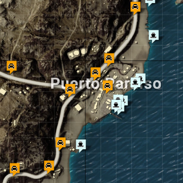 《绝地求生》沙漠图P港地理位置分析3