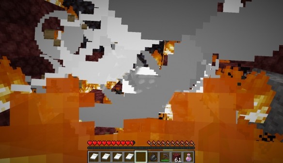 我的世界地狱怎么炸矿4