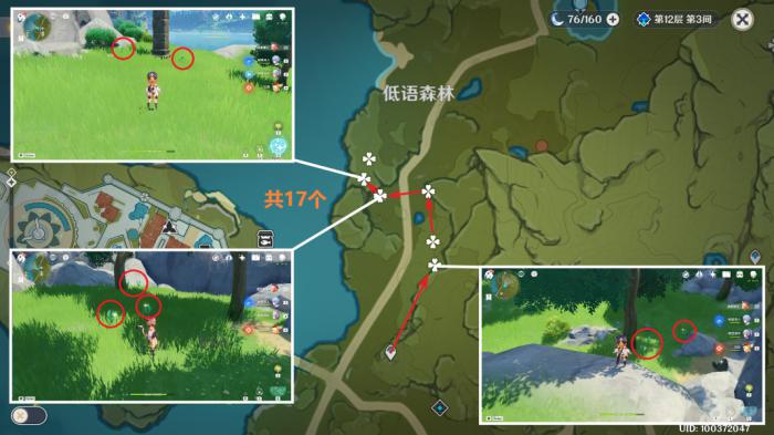 原神小灯草收集路线2