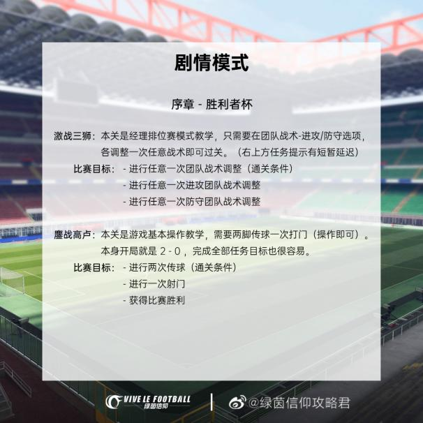 绿茵信仰剧情模式_绿茵信仰剧情模式在哪