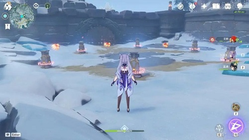 原神覆雪之国三个仙灵在哪2