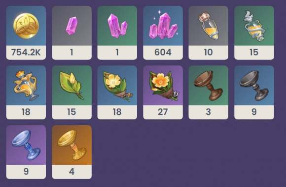 原神峡湾长歌武器属性一览2