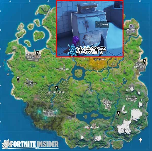 堡垒之夜冰块箱子位置分布详情_堡垒之夜每日任务冰箱 堡垒之夜冰块箱子位置分布详情_堡垒之夜每日任务冰箱