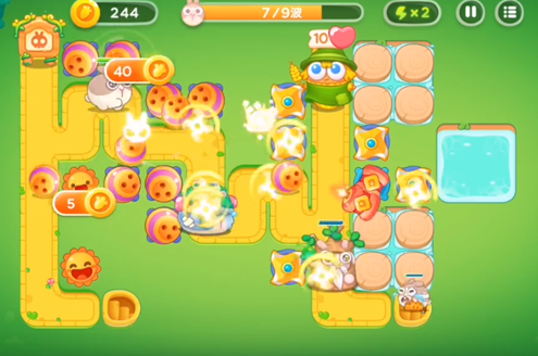 保卫萝卜4第9关怎么过1