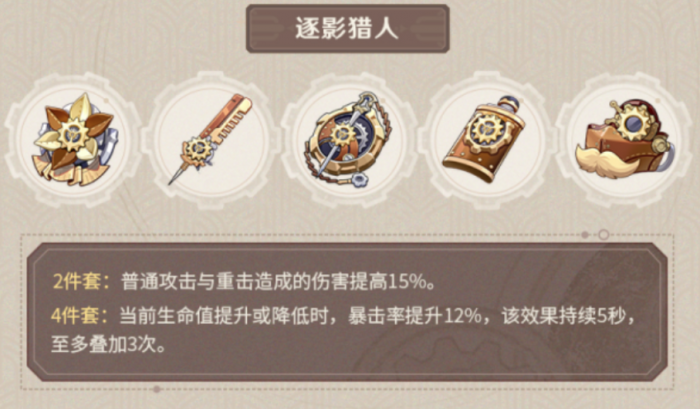 原神里哪些是专属圣遗物1