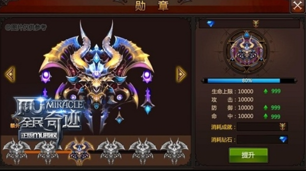 全民奇迹mu军衔如何提升3