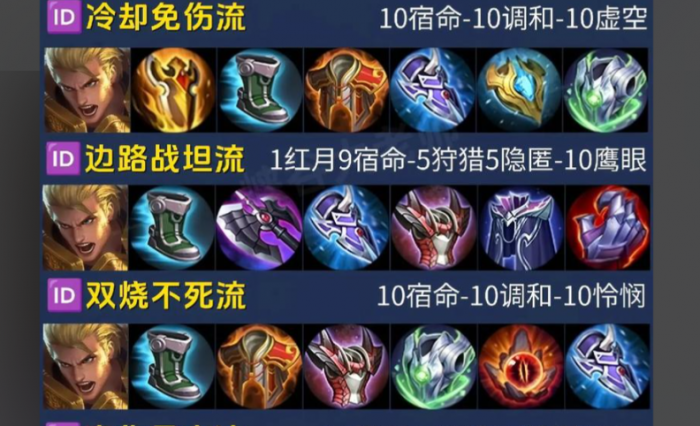 王者荣耀边路满冷却出什么装2