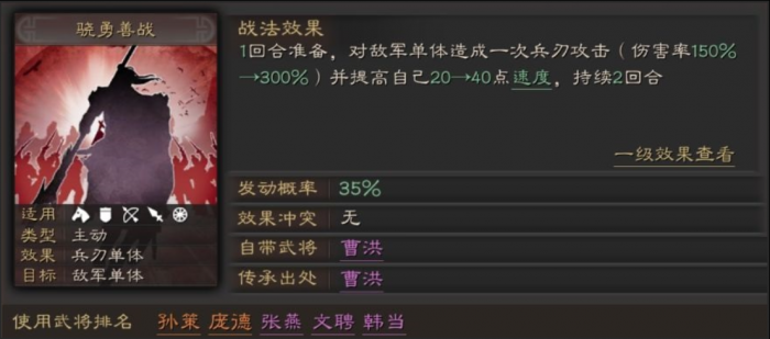 三国志战略版骁勇善战_三国志战略版a级战法骁勇善战