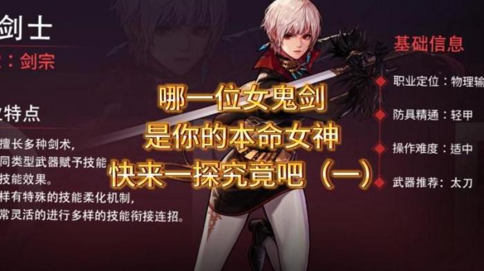 地下城剑宗是什么职业2