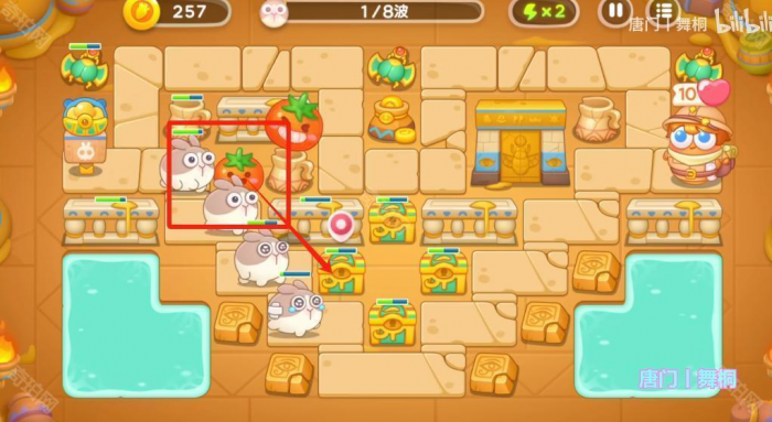 《保卫萝卜4》法老归来第86关攻略2