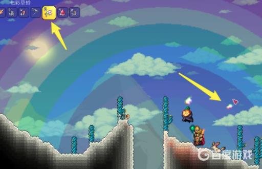 泰拉瑞亚七彩草蛉怎么在白天释放?7