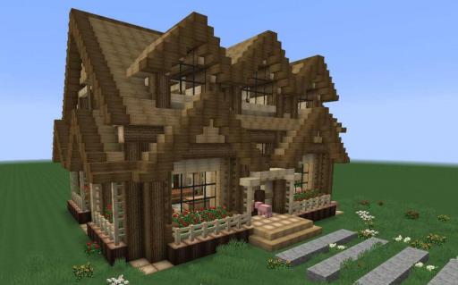 我的世界怎么做房子豪华简单?_我的世界做个简单好看的房屋