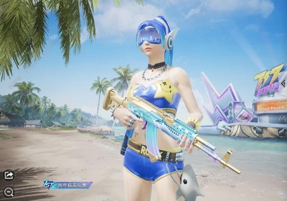 和平精英火箭少女比基尼照片图_和平精英火箭少女穿比基尼