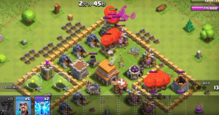 部落冲突怎么打空中防御2