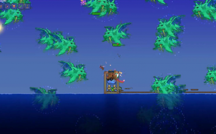 泰拉瑞亚猪鲨公爵怎么打2