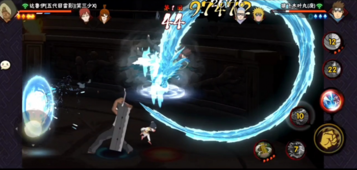 火影忍者手游达鲁伊怎么旋转刀法3